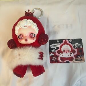 Winter Skullpanda Red and White Plush